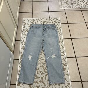 Light Blue Distressed Women Jeans